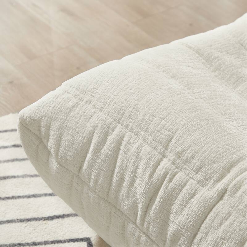 Fireside Chair, Lazy Floor Sofa, Accent Bean Bag Couches, Modern Armless Lounge Chair for Living Room, Apartment, Bedroo