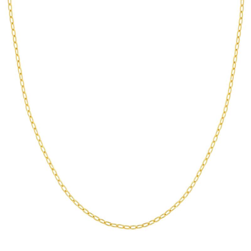 Curata 14k Yellow Gold 2.07mm Forzentina Chain Necklace With (Lobster)