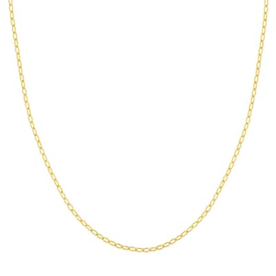 Curata 14k Yellow Gold 2.07mm Forzentina Chain Necklace With (Lobster)