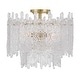 preview thumbnail 6 of 4, Crystorama Lighting Group ACK-920 Ackerly 3 Light 16" Wide Semi-Flush