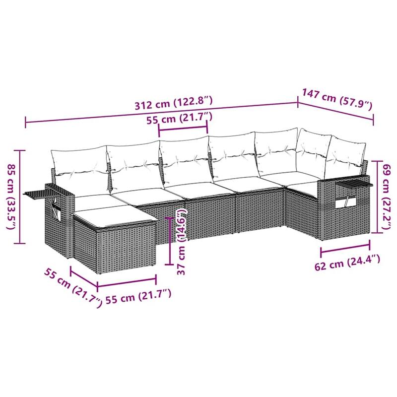vidaXL Garden Sofa Set