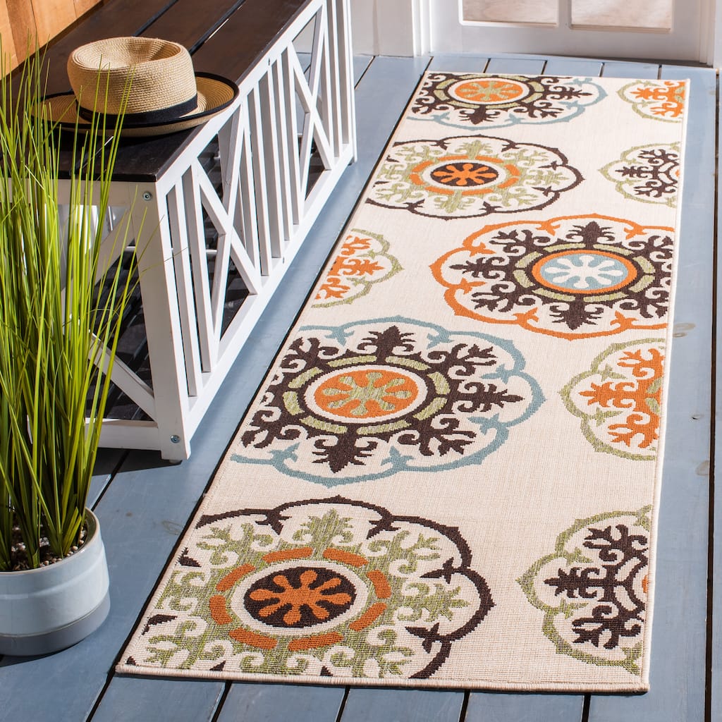 SAFAVIEH Veranda Miseta Indoor/ Outdoor Waterproof Patio Backyard Rug - 2'3" x 8' Runner