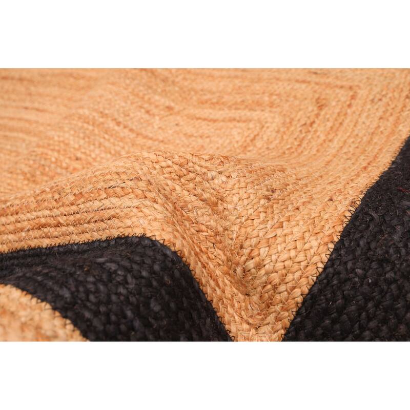 ECARPETGALLERY Flat-Weave Palas Denizli Tan Jute Rug - 4'8 x 6'8