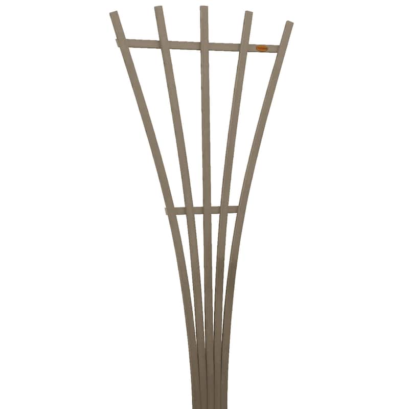 HIGHWOOD Eco-Friendly 6ft Traditional Fan Trellis - Woodland Brown