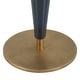 preview thumbnail 2 of 3, Uttermost 24007 Luster 12" Wide Iron Accent Table - Navy Blue