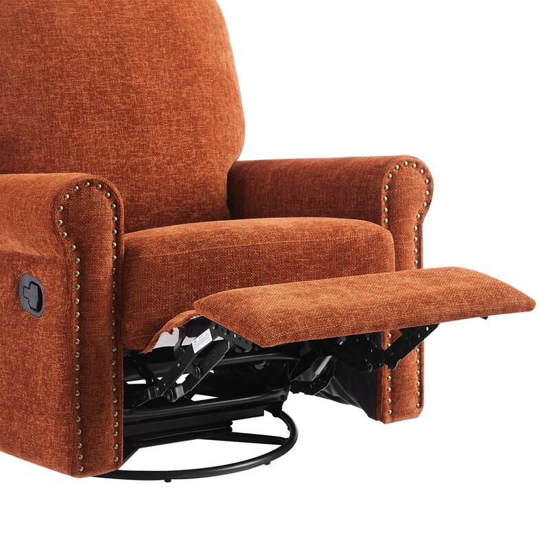 Heido 360 Degree Swivel Glider Manual Recliner Leisure Sofa Chair