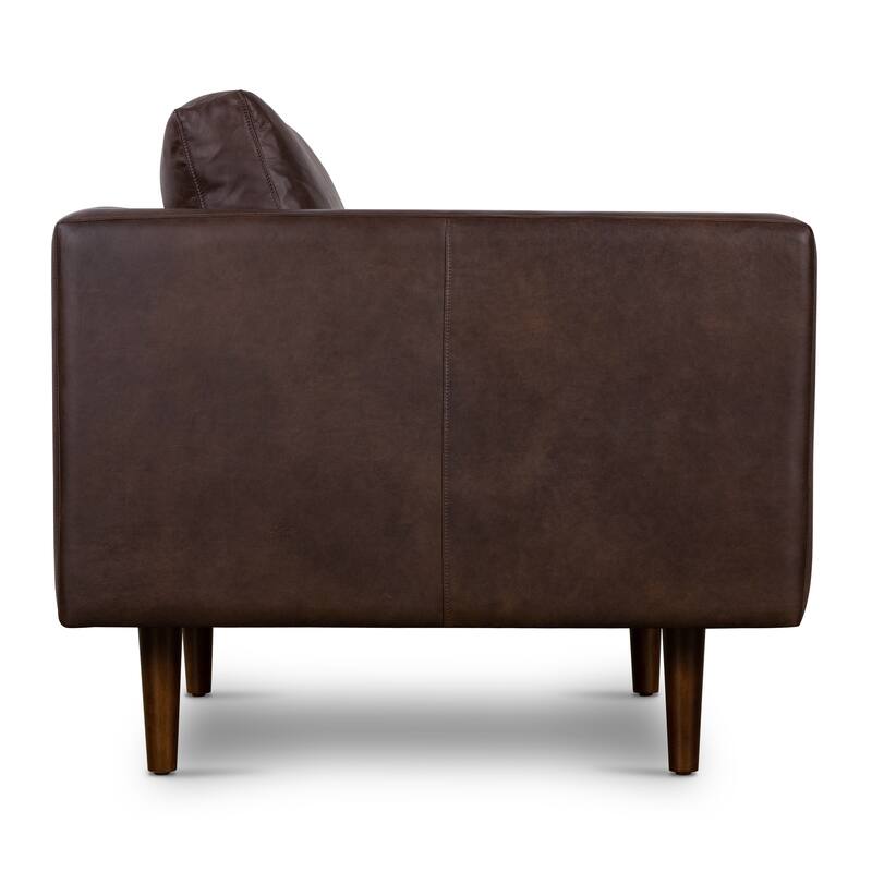 Poly & Bark Napa Lounge Chair (Set of 2) - Full Grain Genuine Italian Leather