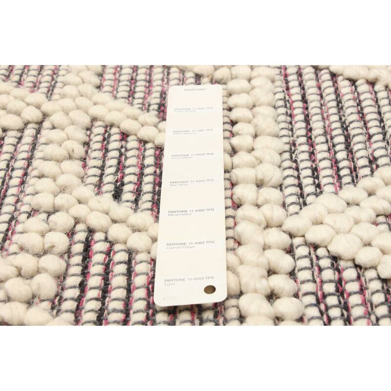 ECARPETGALLERY Braid weave Sienna Cream Wool Rug - 4'11 x 8'2