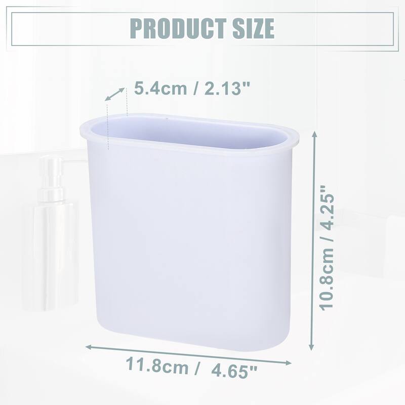 Wall Mount Toothbrush Holder Stand Self Adhesive Tooth Brush Holder for Toothbrush Toothpaste, 4.65"x2.13"x4.25"