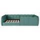preview thumbnail 18 of 37, Velvet Upholstered Floor Bed