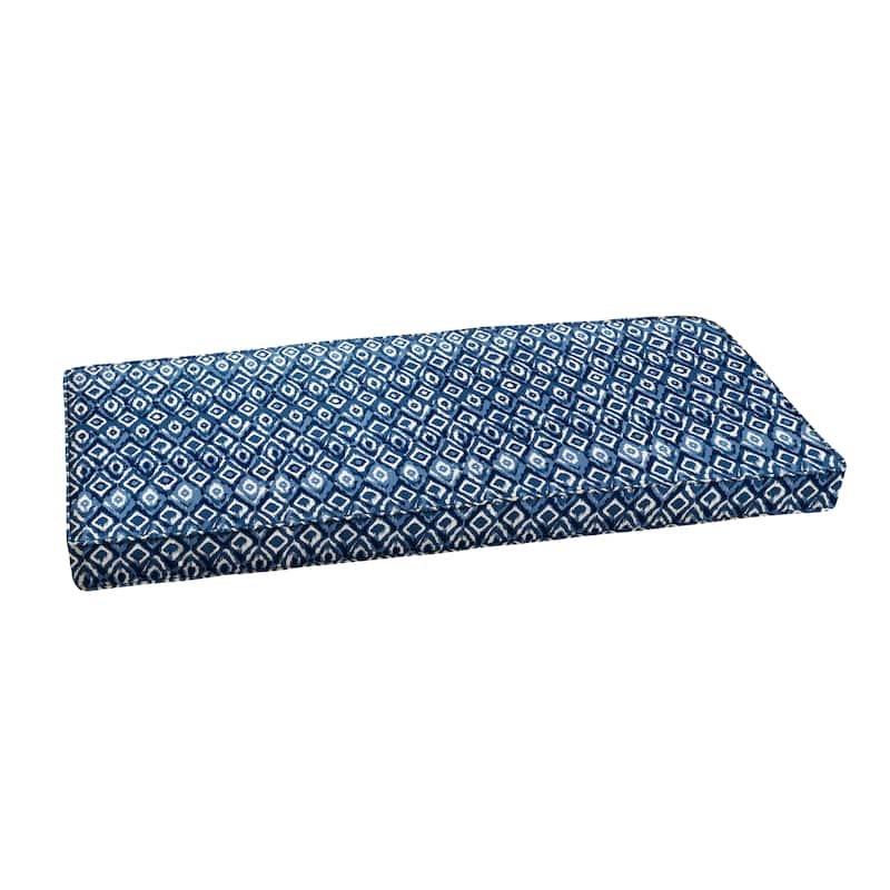 Sorra Home Outdoor Corded Bench Cushion - 60 in W x 19 in D x 3 in H - Sakari Ink