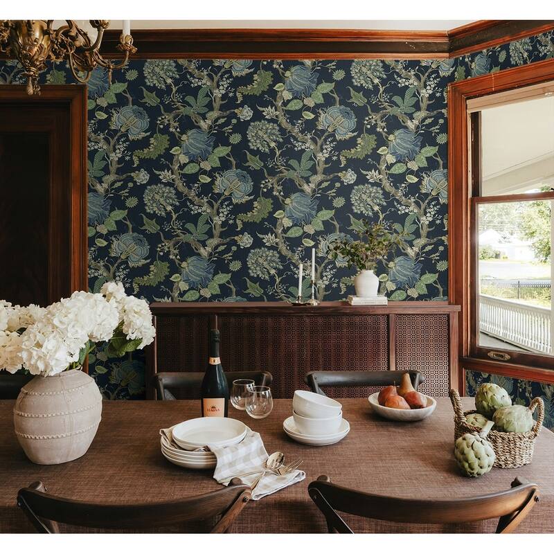 Harry & Grace Jacobean Trail Premium Matte Non-Woven Peel and Stick Wallpaper