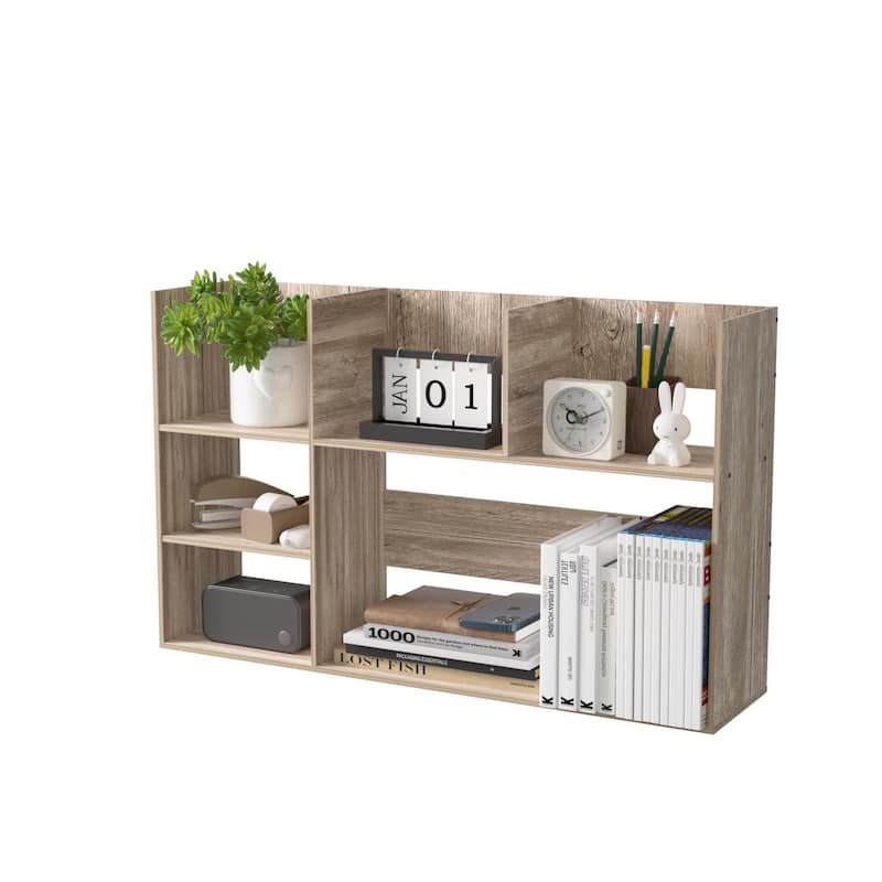 Multi-Unit Desk Organizer Storage Rack Book Shelf for Office Home and Bathroom