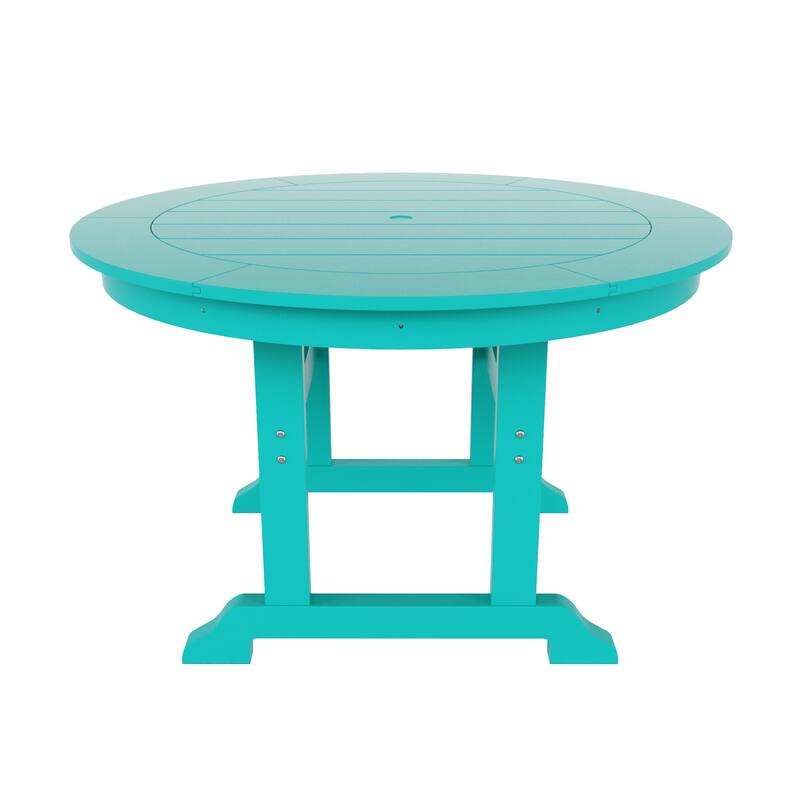 Shoreside 5-Piece Square Poly Eco-Friendly All Weather Outdoor Dining Set with Armchairs