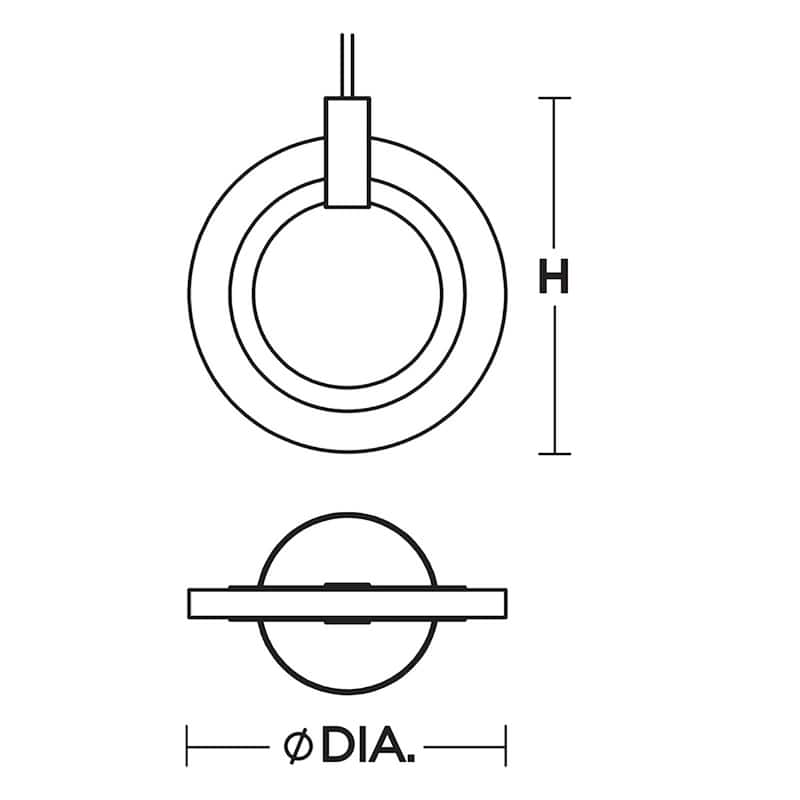 AFX Halo 8'' LED Pendant Light