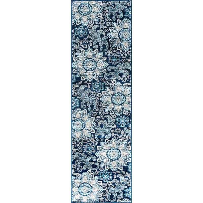 Jade Bohemian & Eclectic Floral Indoor Area Rug