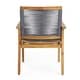 preview thumbnail 6 of 10, Mcgill Outdoor 7 Piece Acacia Wood Dining Set by Christopher Knight Home