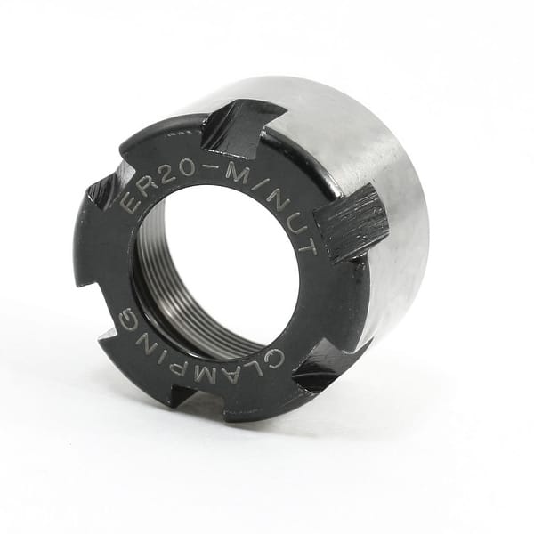 Hardware CNC Collet Chuck High Speed ER20 M Type Clamping Hex Nuts