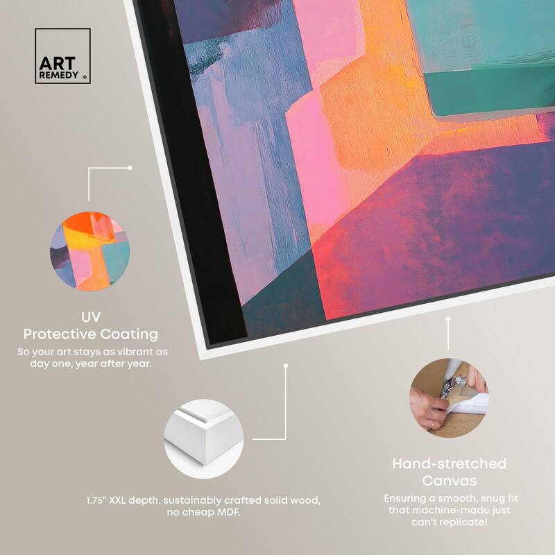 Color Blocks III Canvas by Art Remedy
