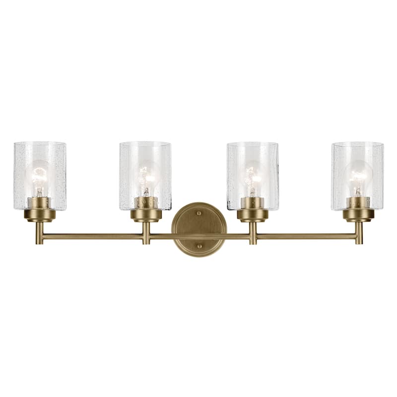 Kichler Lighting Winslow 30 in. 4-Light Natural Brass Vanity Light - 30 in
