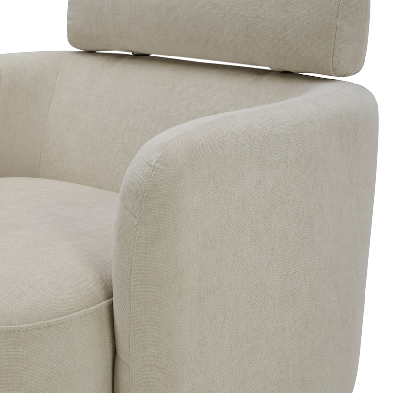 Spruce & Spring Ray Modern Swivel Accent Barrel Chairs