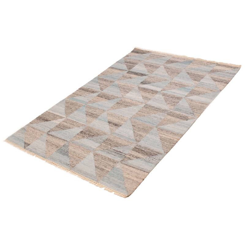 Ankara FW Blue Kilim 5'2" x 8'1" - 5'2 x 8'1