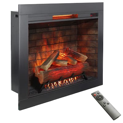 33" Insert Infrared Electric Fireplace with Touch Panel