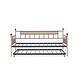 preview thumbnail 18 of 22, Twin Oak Legs & Steel Combination Daybed Bed Frame with Trundle