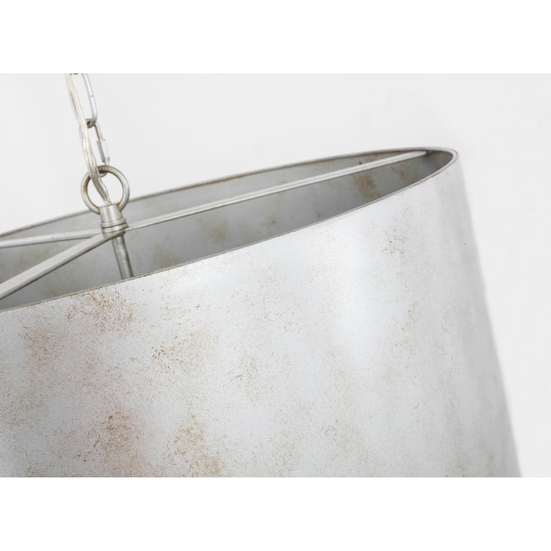 Elegant Lighting Miro 3 Light 20" Pendant with Metal Drum Shade