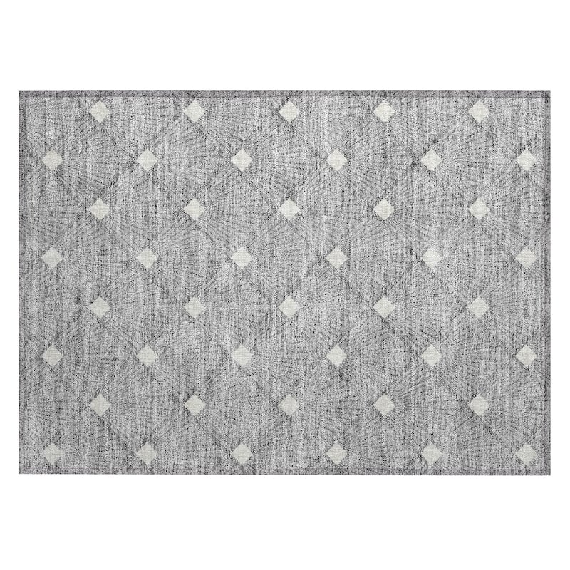 Machine Washable Indoor/ Outdoor Chantille Modern Shells Rug