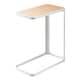 preview thumbnail 1 of 7, Yamazaki Home C Side Table, Steel, Holds 22 lbs, No Assembly - L 17.72 x W 9.45 x H 20.47 inches White