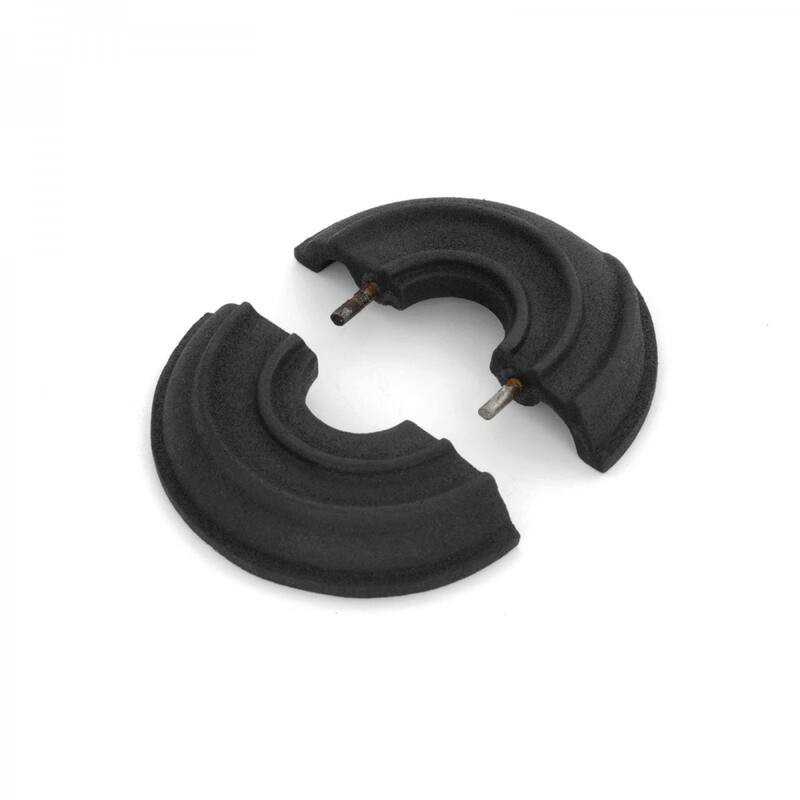 Black Aluminum Radiator Flange 0.5" (IPS) 0.8" ID 3.13" OD Escutcheon Plate Pipe Collar Cover Renovators Supply - Black - Aluminum