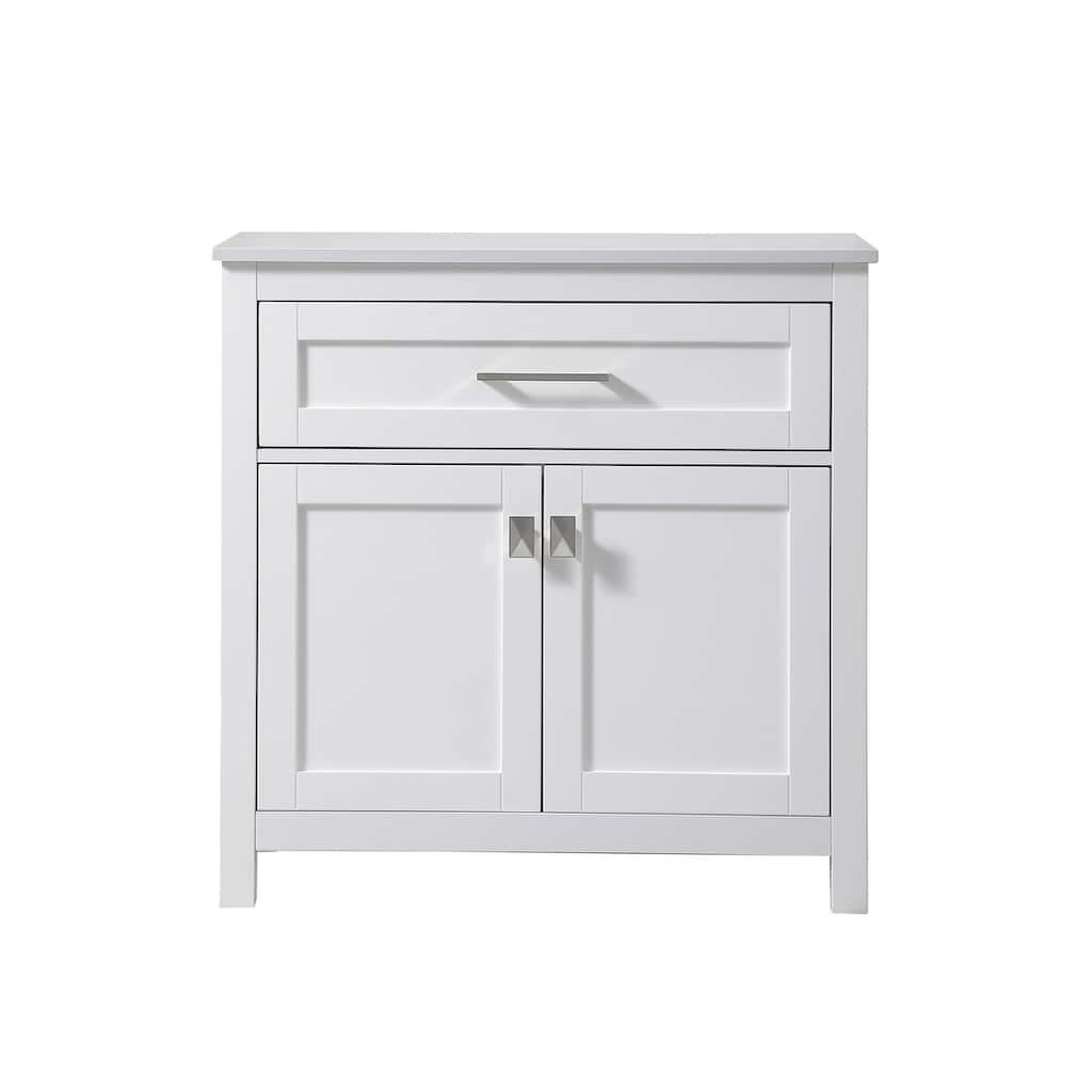 Indigo Home 30 Inch Bathroom Storage Freestanding Cabinet - 30 x 16