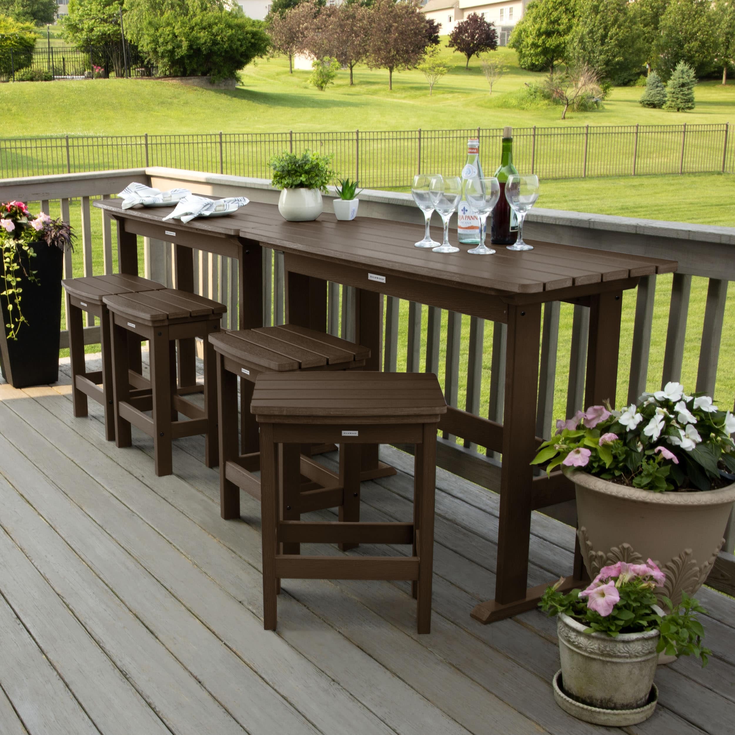 HIGHWOOD Lehigh 6-Piece Outdoor Balcony Set - Counter-height