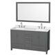 Option Dark Gray / Giotto Quartz Top / Brushed Chrome