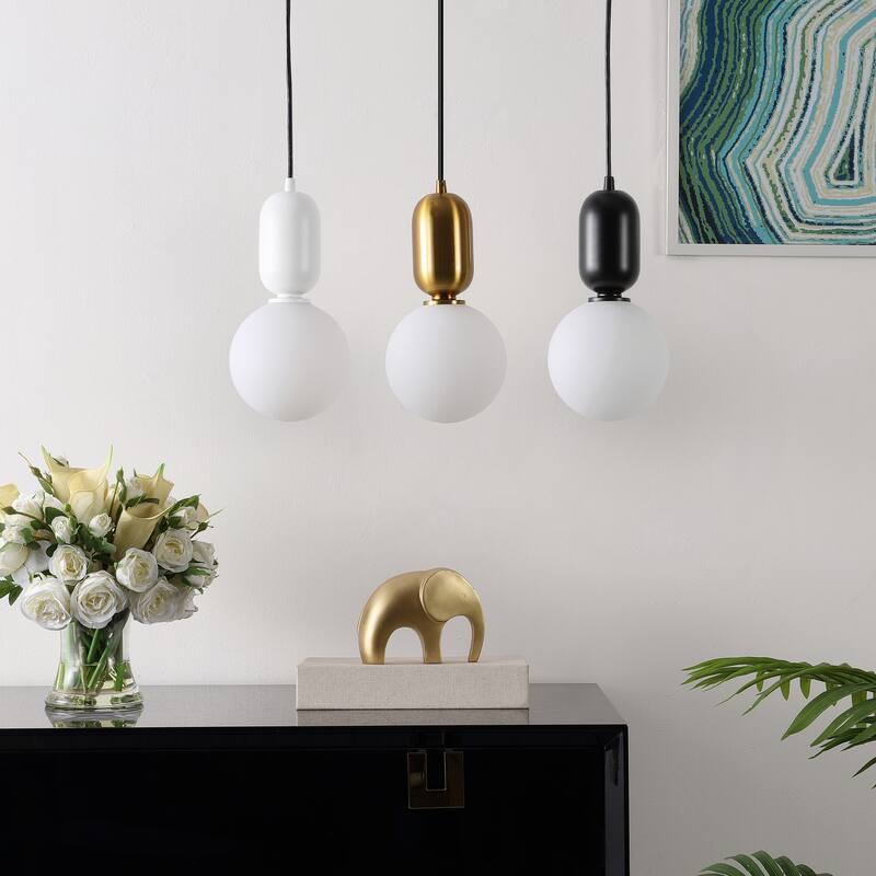 SAFAVIEH Kobie 6-inch Pendant Light Set Of 3 - 6 In. W x 6 In. D x 13-72 In. H - Assorted - 6Wx6Dx72H