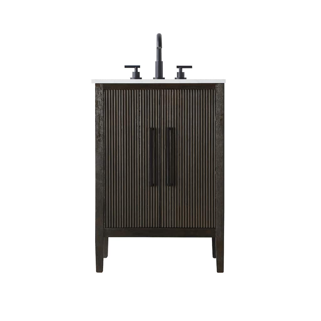 Elegant Lighting VF29624 Blakely 24" Free Standing Single Basin Vanity