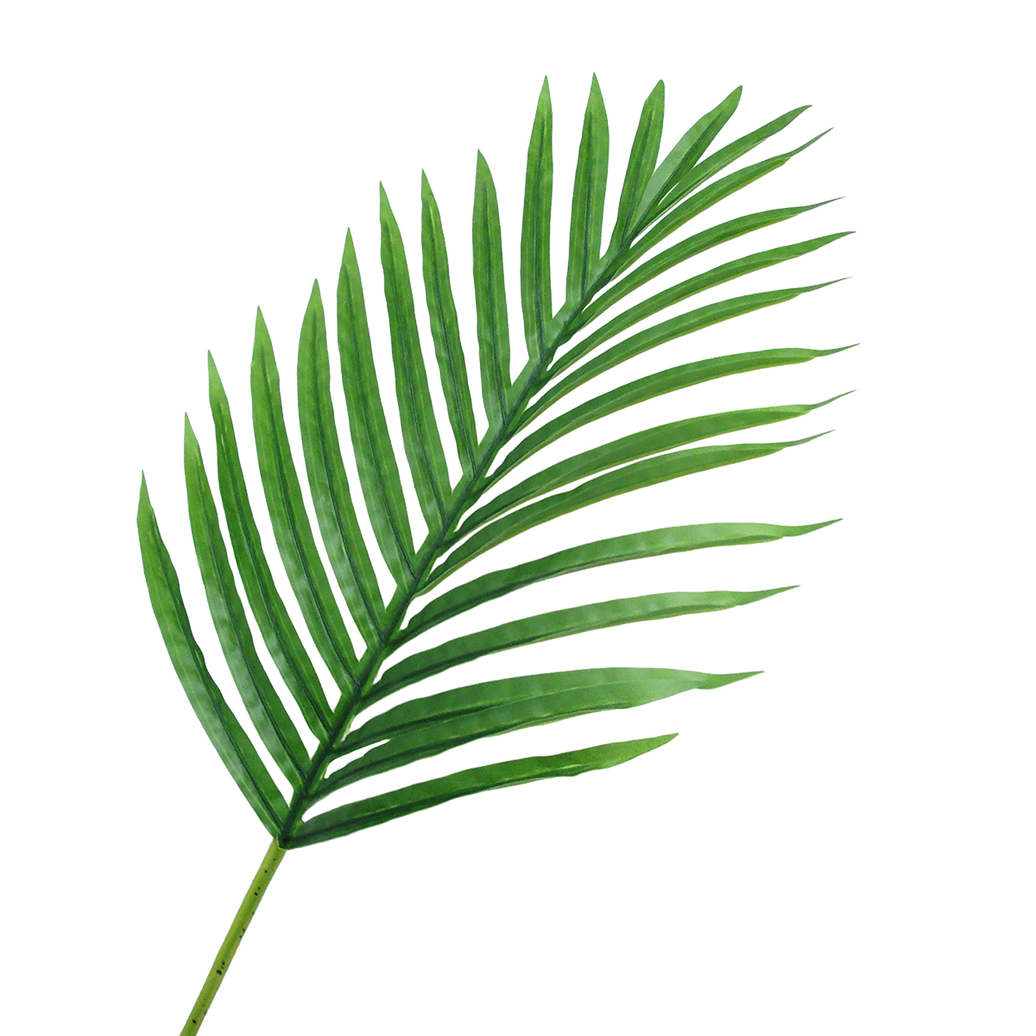 Set of 3 Artificial Hawaiian Tropical Areca Palm Leaf Stem Plant ...