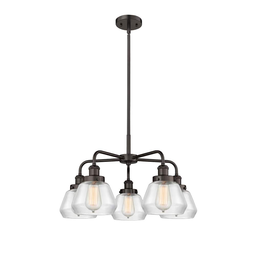 Innovations Lighting Fulton - 5 Light 25" Stem Hung Chandelier