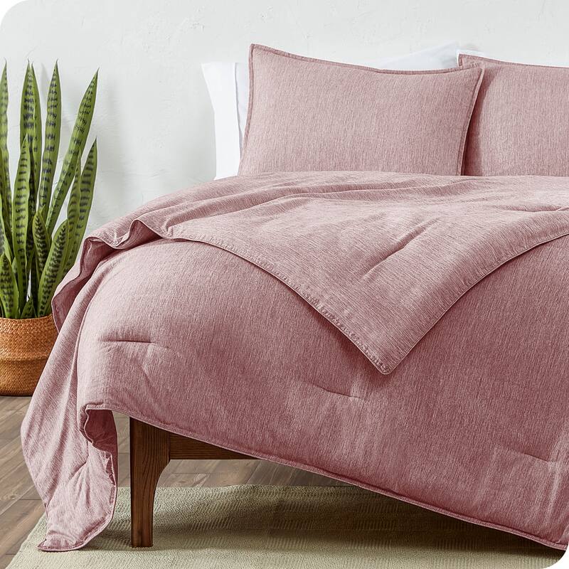 Bare Home Hypoallergenic Down Alternative Comforter Set - King - Cal King - Rosewood