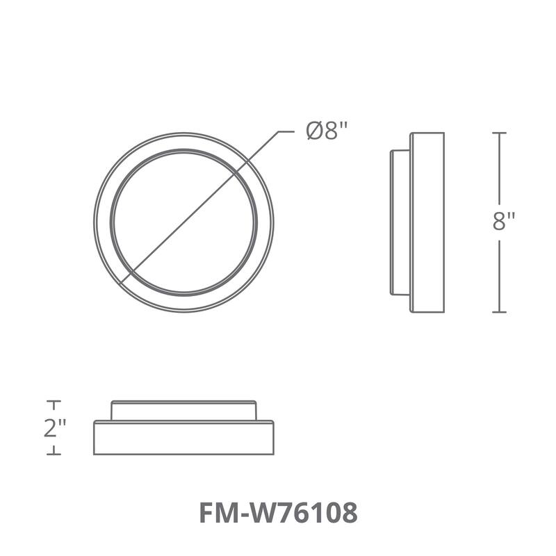120V LED Vertical Indoor and Outdoor Step and Wall Light 3000K