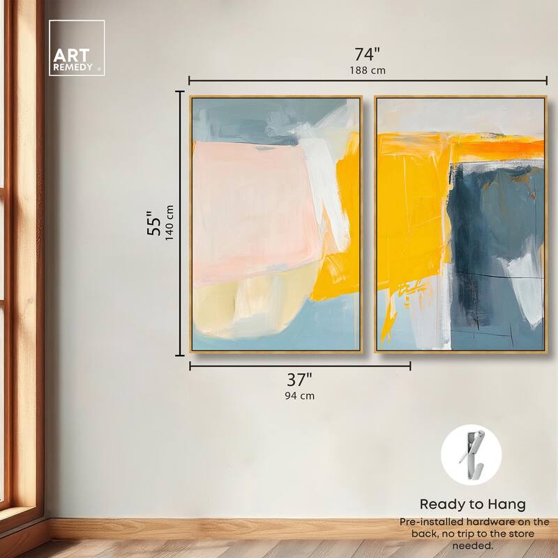 Skyward Radiance II Canvas Set of 2 by Art Remedy