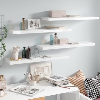 Luna Three Tier Suspended Wall Shelf - Contemporary - Display And Wall  Shelves - by MH London