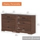 preview thumbnail 46 of 71, WAMPAT Mid Century Modern Dresser, 31.9" Tall Storage Cabinet with Drawers