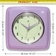 preview thumbnail 148 of 146, Infinity Instruments Retro 9.25-inch Square Wall Clock - 9.25 x 1.875 x 9.5