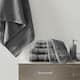 Madison Park Signature Turkish Cotton 6-piece Bath Towel Set - Charcoal