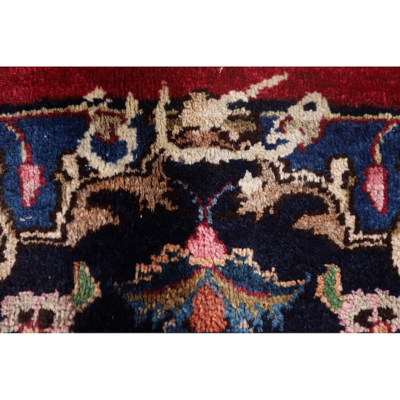 Mashad Persian Vintage Area Rug Handmade Wool Carpet - 8'6"x 11'6"