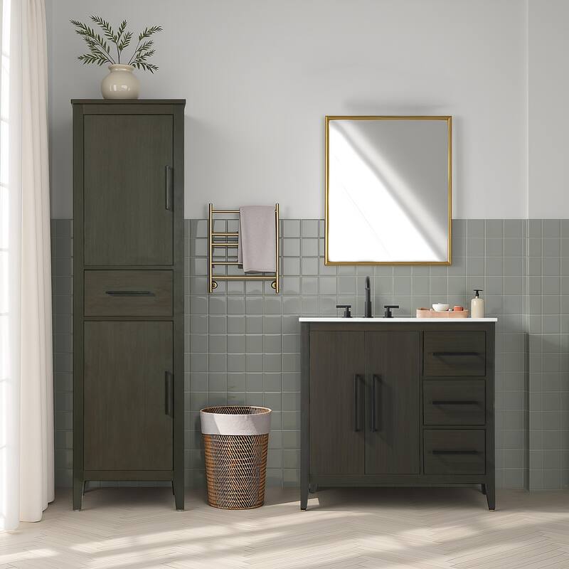 Laura 16-28 Inch Bath Storage Cabinet