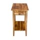 preview thumbnail 15 of 23, Porch & Den Holly Hill Solid Acacia Recliner End Table