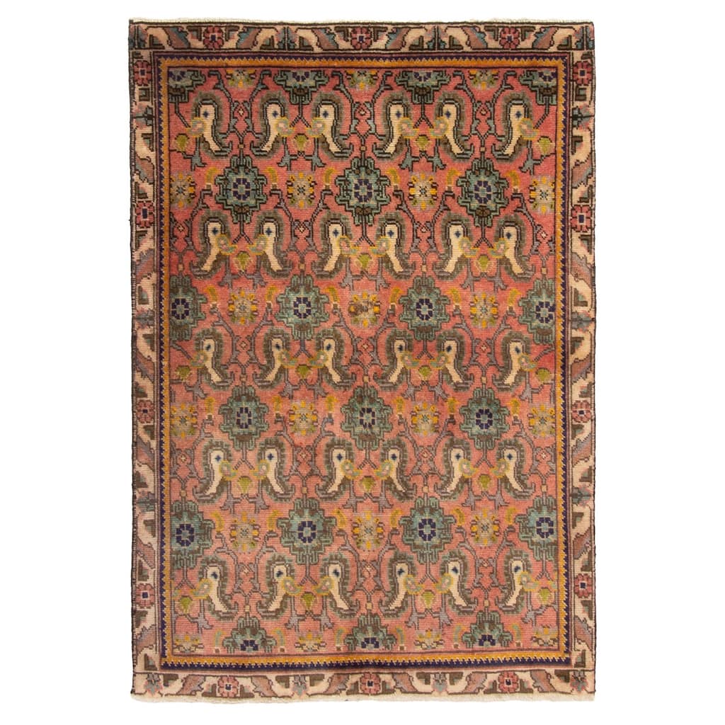 ECARPETGALLERY Hand-knotted Andelz Copper Wool Rug - 3'3 x 4'9